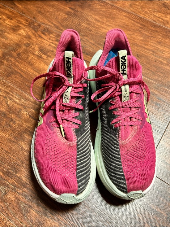 Hoka Shoes - Hoka Womens Carbon X 3 one one Running Shoes Purple, Fuchsia, Black, Size 10 B